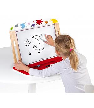 PIZARRA INFANTIL DE MADERA DE DOBLE CARA JANOD - J09633